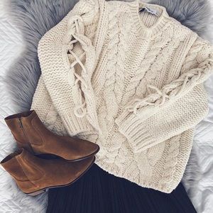 Zara Ribbed Knit Sweater